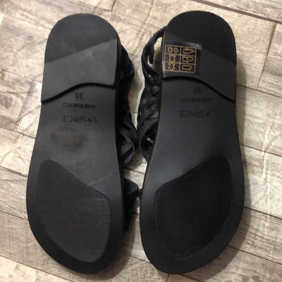 L Space Black Huarache Sandals - Picture 6 of 11